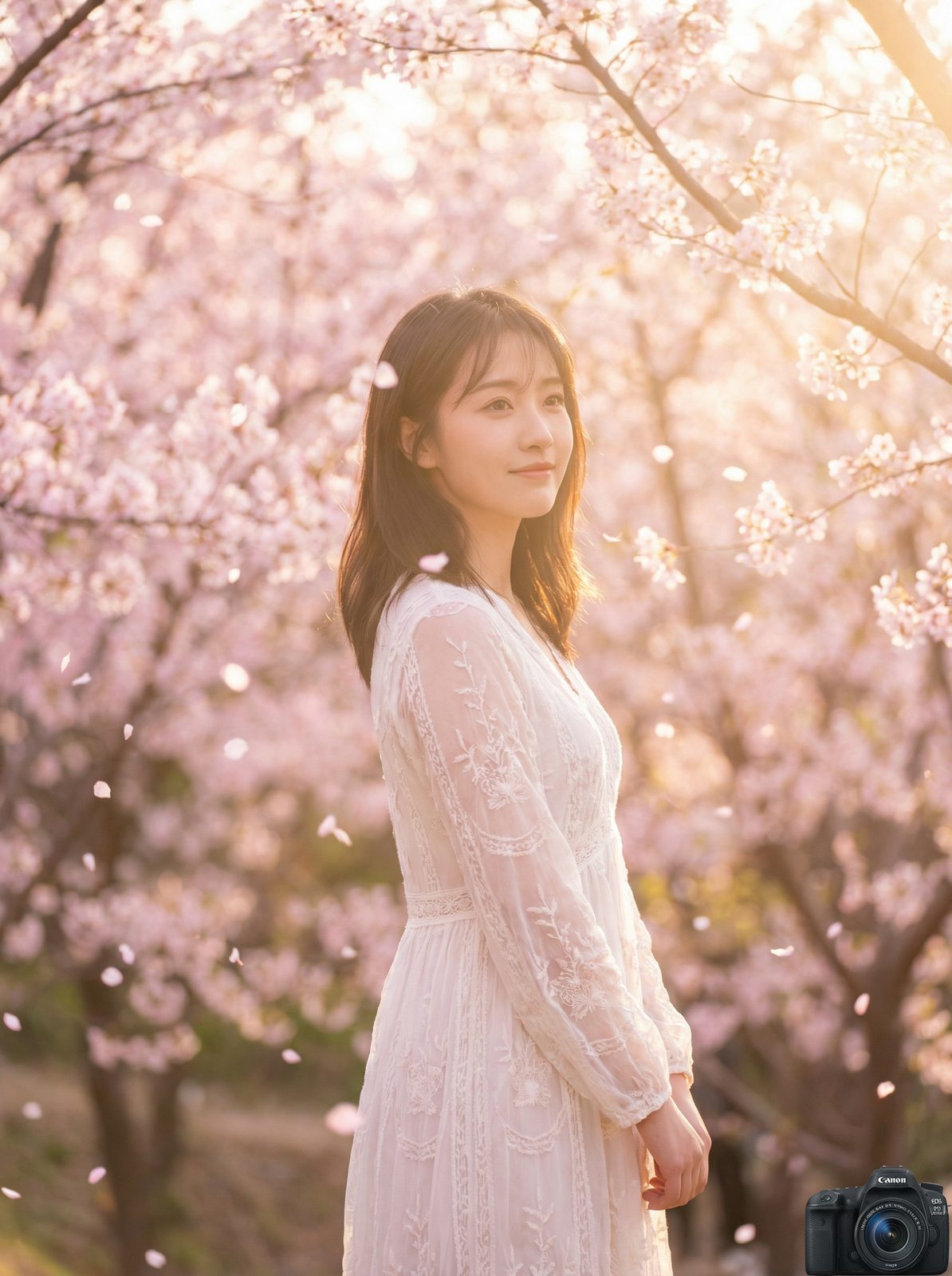 抖荫短视频写真视频-樱花季唯美写真拍摄